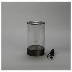 Konstsmide 7848-370 Edison M Akumulátorová stolní LED lampa tmavě zelená