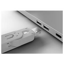 LINDY zámek portu USB USB Port Lock + Key sada 4 ks bílá zámek s klíčem vč. 1 klíče 40454
