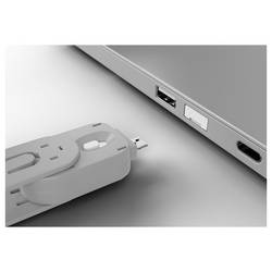 LINDY zámek portu USB USB Port Lock + Key sada 4 ks bílá zámek s klíčem vč. 1 klíče 40454