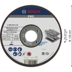 Bosch Accessories 2608602218 2608602218 brusný kotouč rovný 125 mm 1 ks ocel