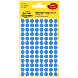 Avery-Zweckform 3011 popisovače etiket Ø 8 mm modrá 416 ks trvalé papír