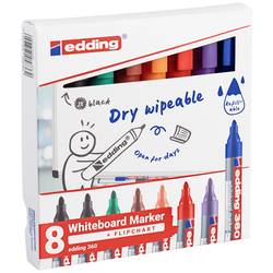 Edding 4-360-8-S2999 sada popisovačů na bílé tabule černá, červená, modrá, zelená, oranžová, hnědá, fialová 8 ks