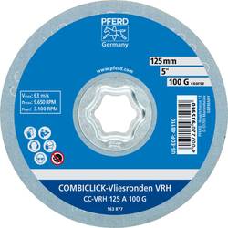 PFERD TOOLS 42000062 COMBICLICK tvrdé rouno CC Ø 125 mm a 100G pro jemné broušení & Finish pro úhlovou brusku Průměr 125 mm