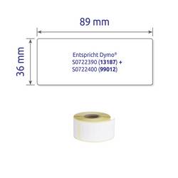 Avery-Zweckform etikety 89 x 36 mm papír bílá 4680 ks trvalé AS0722390 Adresní nálepky