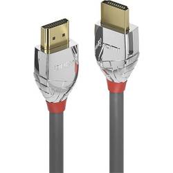 LINDY HDMI kabel Zástrčka HDMI-A, Zástrčka HDMI-A 1.00 m šedá 37871 4K UHD HDMI kabel