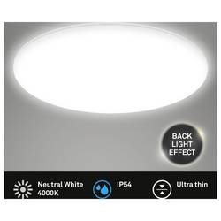 Briloner 3833016 stropní osvětlení do koupelny Energetická třída (EEK2021): E (A - G) LED LED 36 W neutrální bílá bílá