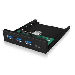 ICY BOX 60432 USB Hub 4 porty USB-A USB 3.1 Gen1 5 GBit/s černá