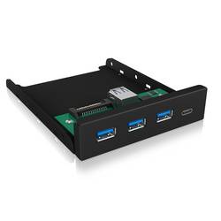 ICY BOX 60432 USB Hub 4 porty USB-A USB 3.1 Gen1 5 GBit/s černá