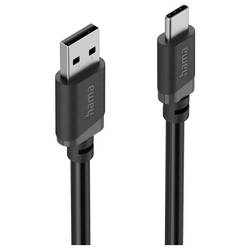 Hama Nabíjecí kabel USB USB 2.0 USB-A zástrčka, USB-C ® zástrčka 2 m černá 00201812