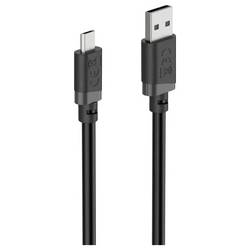 Hama USB kabel USB 2.0 USB-A zástrčka, USB Micro-A zástrčka 2 m černá 00201804