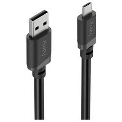 Hama USB kabel USB 2.0 USB-A zástrčka, USB Micro-A zástrčka 2 m černá 00201804