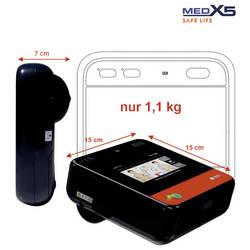 MEDX5 myPAD-A mit LCD-Farbbildschirm defibrilátor mobil Automatické řízení defibrilačního výboje černá