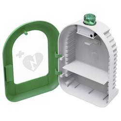 MEDX5 Universal AED-PVC-Innenwandkasten mit akustischem und optischem Alarm, grün nástěnná schránka pro defibrilátory DEFI vnitřní PVC