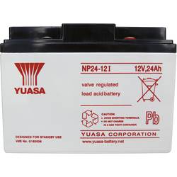 Yuasa NP24-12 NP24-12 olověný akumulátor 12 V 24 Ah olověný se skelným rounem (š x v x h) 166 x 125 x 175 mm šroubované M5 bezúdržbové, VDS certifikace