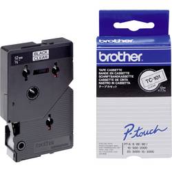 Brother TC TC-101 plast Barva pásky: transparentní Barva písma:černá 12 mm 7.7 m