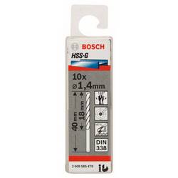 Bosch Accessories 2608585470 2608585470 HSS kovový spirálový vrták 1.4 mm Celková délka 40 mm broušený DIN 338 válcová stopka 10 ks