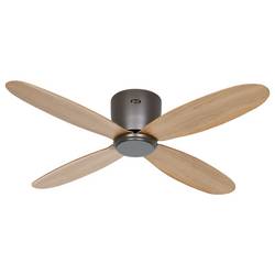 CasaFan ECO PLANO II 112 BZ-EN WiFi stropní ventilátor 13 W (Ø x v) 112 cm x 160 mm bronzová s dálkovým ovládáním, s časovačem, vhodný i pro zimní provoz,