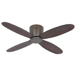 CasaFan ECO PLANO II 112 BZ-NB WiFi stropní ventilátor 13 W (Ø x v) 112 cm x 160 mm bronzová s dálkovým ovládáním, s časovačem, vhodný i pro zimní provoz,