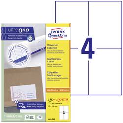 Avery-Zweckform 3483-200 105 x 148 mm papír bílá 880 ks trvalé univerzální etikety inkoust, laser, kopie 220 listů A4