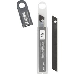 Odlamovací čepele profi sharp 9 mm černá Wolfcraft 4207000 5 ks