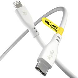 Aqiila Cablebird CS21 Kabel USB-C USB 2.0 Apple Lightning konektor 1.00 m bílá AQCBPBIC3SI836