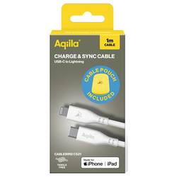 Aqiila Cablebird CS21 Kabel USB-C USB 2.0 Apple Lightning konektor 1.00 m bílá AQCBPBIC3SI836