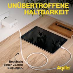 Aqiila Cablebird CS21 Kabel USB-C USB 2.0 Apple Lightning konektor 1.00 m bílá AQCBPBIC3SI836