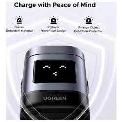 UGREEN bezdrátová indukční nabíječka 20 W Uno W709 45775 Výstup 1x Apple MagSafe, Qi standard černá, šedá
