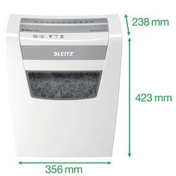 Leitz IQ Office S P4 skartovačka 12 listů na kousky 4 x 28 mm P-4 23 l Křížový řez kancelářské sponky, sponky do sešívačky