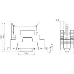 Idec SF1V-6-07L patice pro relé Idec řada RF1V , (d x š x v) 75 x 29.8 x 58.9 mm, 1 ks