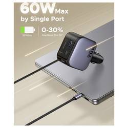 UGREEN EC603 90W Car Charger Nabíječka do auta, Navíjecí kabel USB-C®, 2x USB-C®, 1x USB A , 90 W, šedá