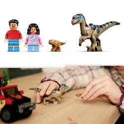 76972 LEGO® JURASSIC WORLD™ Raptor: Sledovací reflektor s terénním vozem