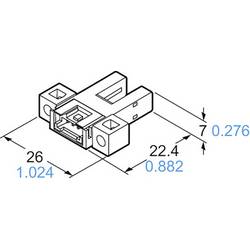 Panasonic vidlicová světelná závora PM-K65-P PM-K65-P typ K spínání za světla, spínání za tmy 5 - 24 V/DC 1 ks