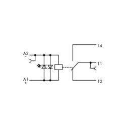 WAGO 859-314 reléová svorkovnice , 24 V/DC, 50 mA, 1 přepínací kontakt, 1 ks