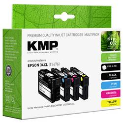 KMP Ink náhradní Epson 34XL, T3476, T3471, T3472, T3473, T3474 kompatibilní kombinované balení barva E222XV 1637,4005
