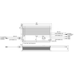 MEAN WELL HLG-600H-24A LED driver, napájecí zdroj pro LED konstantní napětí, konstantní proud 600 W 25 A 24 V/DC PFC spínací obvod , ochrana proti přepětí ,