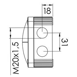 Wiska 10110403 rozbočovací krabice (d x š x v) 85 x 85 x 51 mm šedá IP66 / IP67 5 ks