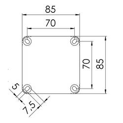 Wiska 10110403 rozbočovací krabice (d x š x v) 85 x 85 x 51 mm šedá IP66 / IP67 5 ks