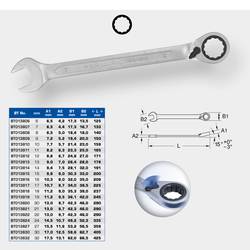 Brilliant Tools BT013813 BT013813 očkový ráčnový klíč Délka klíče (cm) (jen pro nadpis) 13 mm