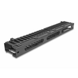 Delock 67022 19 palec kabelové vedení pro datové skříně 1 U černá