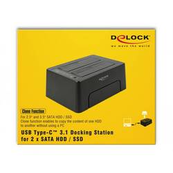 Delock USB-C® dokovací stanice 63957