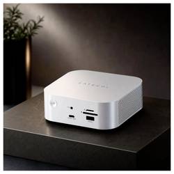 Satechi Dokovací stanice Thunderbolt™ 5 Thunderbolt 5 CubeDock with SSD vč. funkce nabíjení, integrovaná čtečka karet, Rozšiřující patice M.2 SSD, napájení