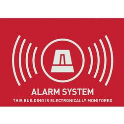 ABUS AU1315 výstražná samolepka alarm Jazyky angličtina (š x v) 74 mm x 53 mm