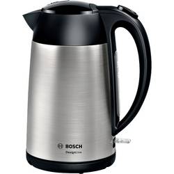 Bosch Haushalt TWK3P420 rychlovarná konvice, ochrana proti přehřátí, bezšňůrová, automatický start-stop, stříbrná, TWK3P420
