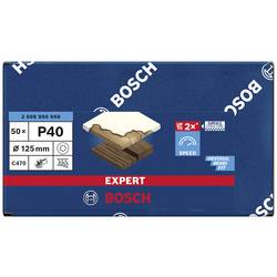 Bosch Accessories EXPERT C470 2608900908 brusné papíry pro excentrické brusky s otvory Zrnitost 40 (Ø) 125 mm 50 ks