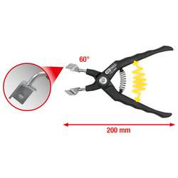 Relé kleště zahnuté v úhlu 45° KS Tools 115.1308