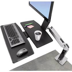 Ergotron WorkFit-A držák na stůl pro monitor 1 Displej: (s) 25,4 cm (10) - 61 cm (24) černá, hliník (leštěný) nastavitelná výška, odkládací místo na