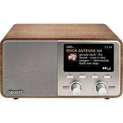 Albrecht DR 760 27760 stolní rádio, DAB+, FM, DAB+, AUX, Bluetooth, Dřevěný kryt, včetně reproduktoru, dřevo, hnědá, stříbrná