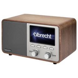 Albrecht DR 760 27760 stolní rádio, DAB+, FM, DAB+, AUX, Bluetooth, Dřevěný kryt, včetně reproduktoru, dřevo, hnědá, stříbrná