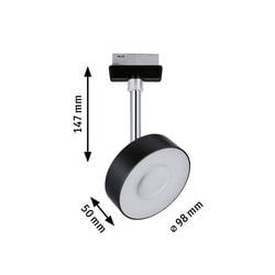Paulmann Circle svítidla do lištových systémů (230 V) URail pevně vestavěné LED 5 W LED černá (matná)